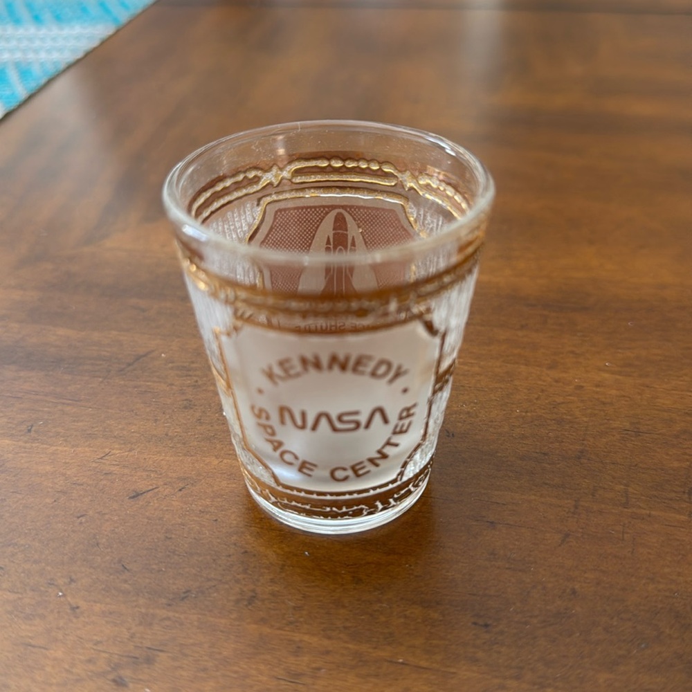 2/$5 Vintage Kennedy Space Center NASA Space Shuttle Shot Glass